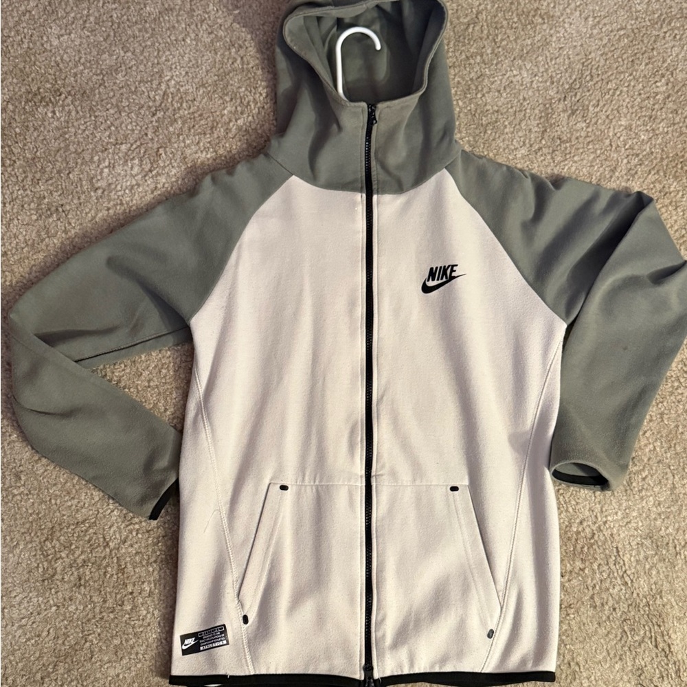 Nike Two-Tone Hoodie in Gray and White